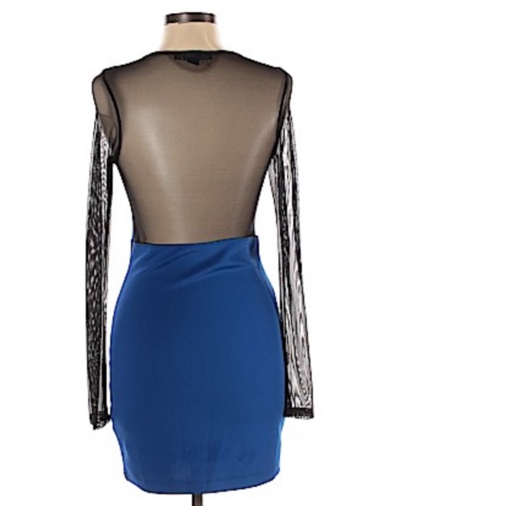 Forever 21 Black Blue party cocktail dress - Picture 2 of 10
